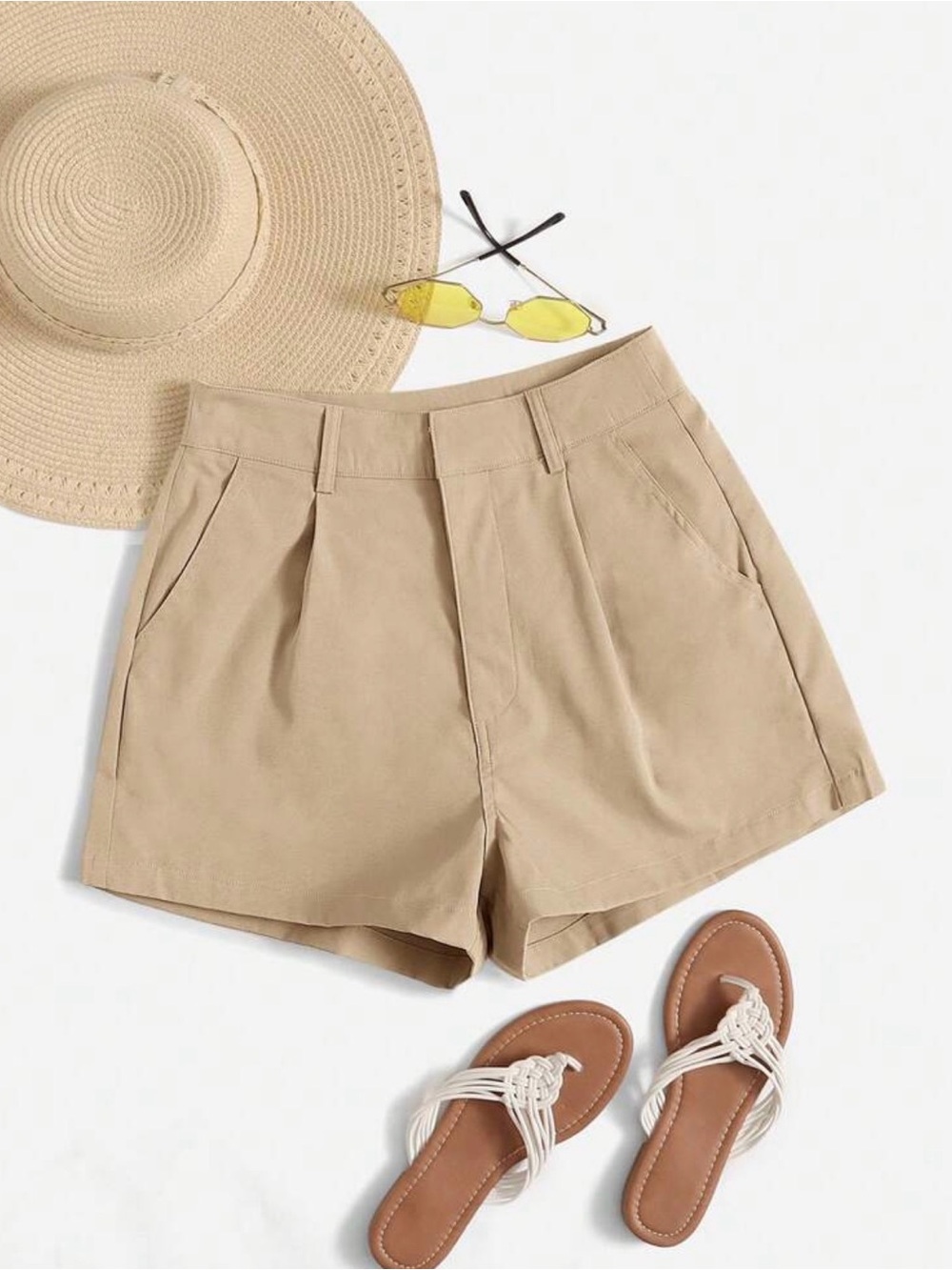 Khaki Women's Shorts